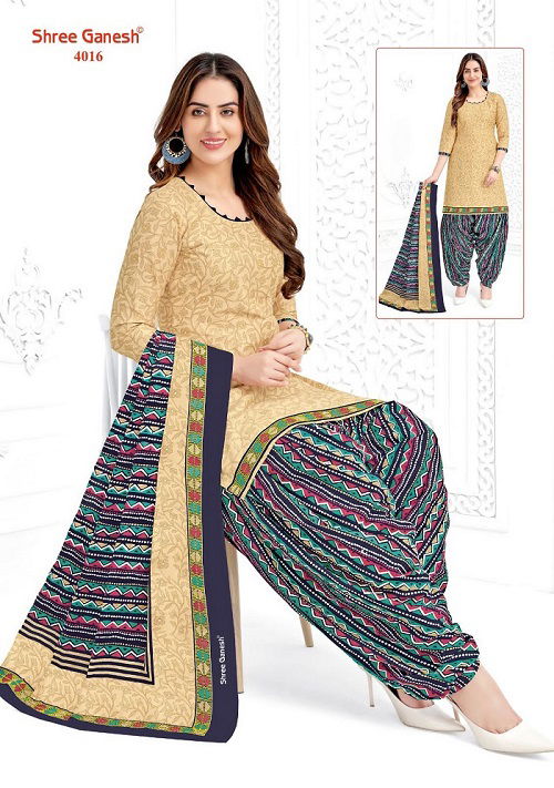 Shree Ganesh Hansika Vol 20 Patiyala Cotton Dress Material
